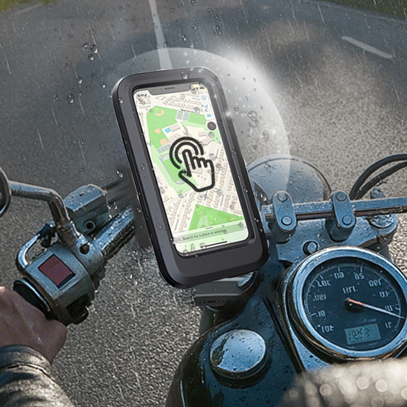 Handlebar Phone Mount IPX6 Waterproof 360 Degree Rotation