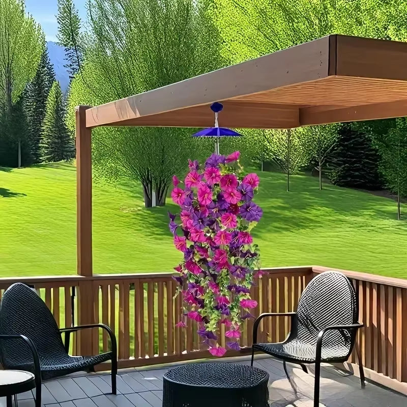 Hanging Artificial Flower Bouquet Realistic Cascading Maintenance Free