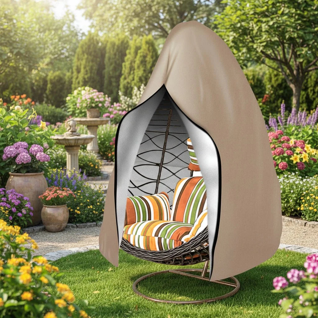 Hanging Chair Cover 210D Oxford Waterproof Zippered & Drawstring
