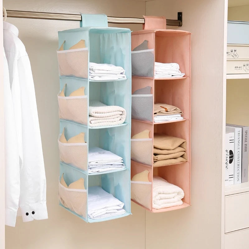 Hanging Closet Organizer Space-Saving Foldable Non-Woven