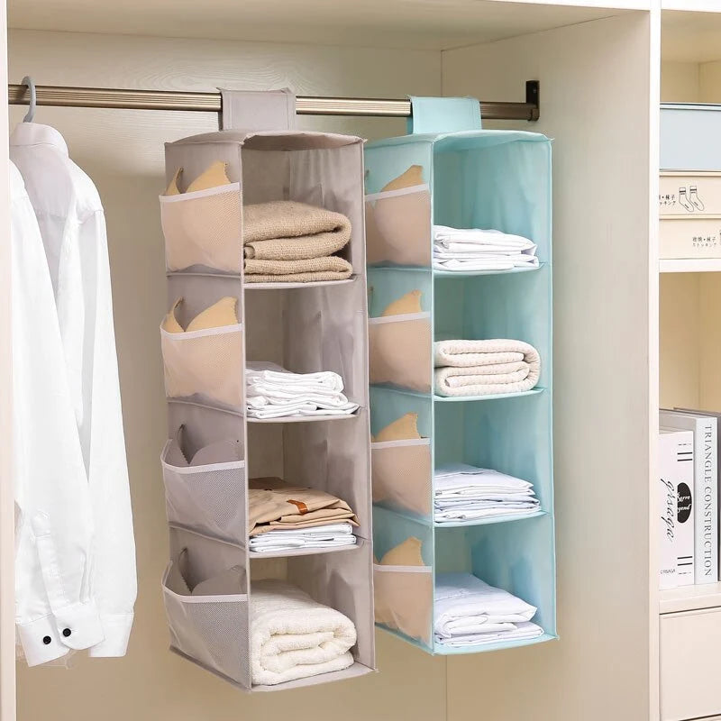 Hanging Closet Organizer Space-Saving Foldable Non-Woven