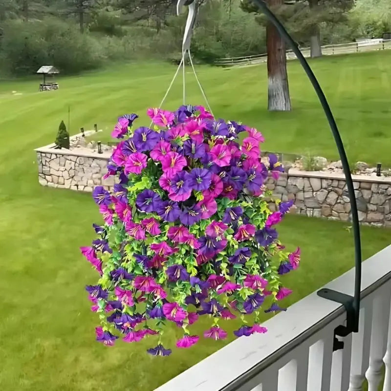 Hanging Flower Bouquet Realistic Cascading Foliage Maintenance-Free