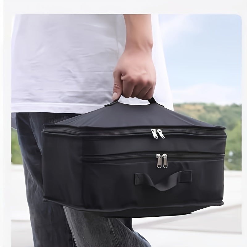 Hanging Garment Bag Foldable & Space-Saving 4 Compartments
