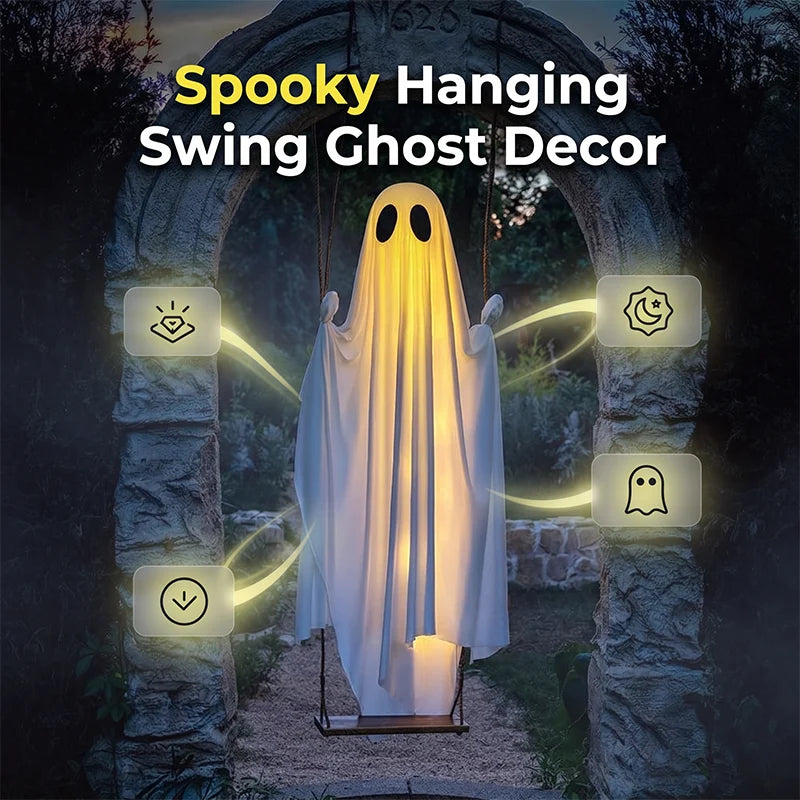 Hanging Ghost Decoration Weatherproof LED Lighting & Remote Control