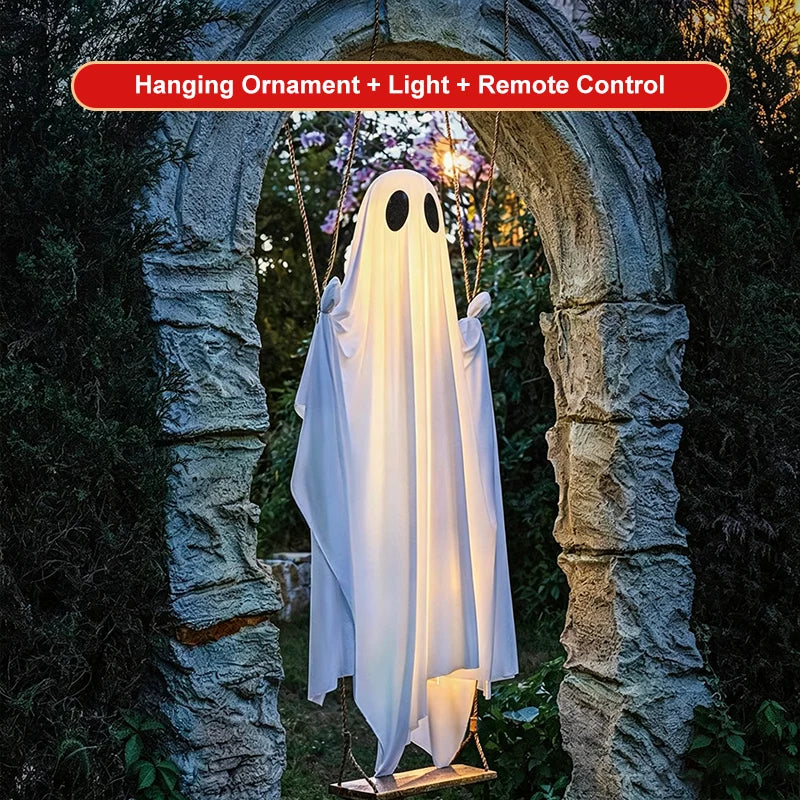 Hanging Ghost Decoration Weatherproof LED Lighting & Remote Control