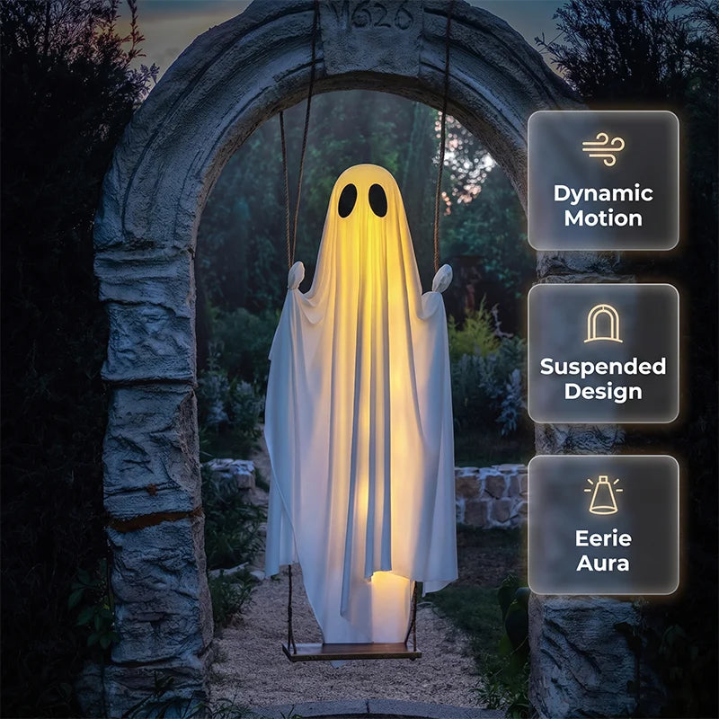 Hanging Ghost Decoration Weatherproof LED Lighting & Remote Control