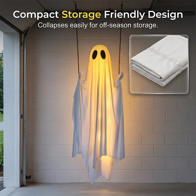 Hanging Ghost Decoration Weatherproof LED Lighting & Remote Control