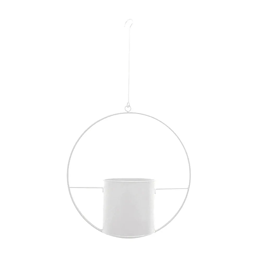 Hanging Plant Pot Iron Wall-Mounted Space-Saving