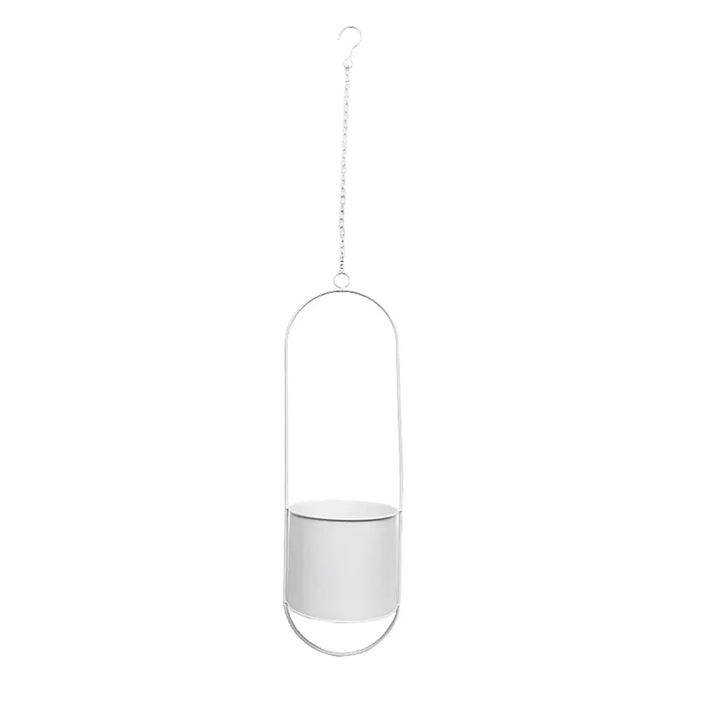 Hanging Plant Pot Iron Wall-Mounted Space-Saving