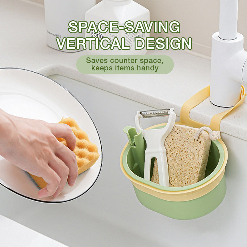 Hanging Sink Strainer Ultra-Fine Stainless Steel Mesh Touch-Free Emptying