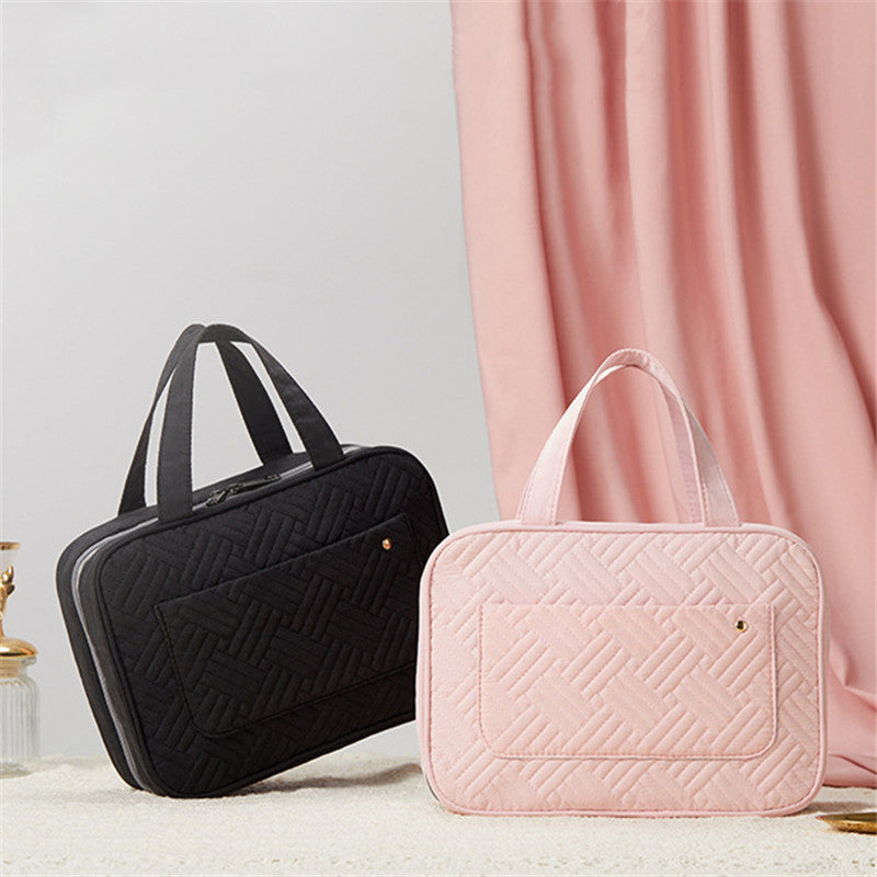 Hanging Toiletry Bag 4 Compartments & 360° Rotatable Hook