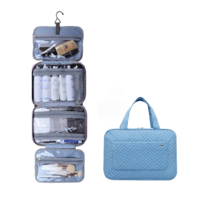 Hanging Toiletry Bag 4 Compartments & 360° Rotatable Hook