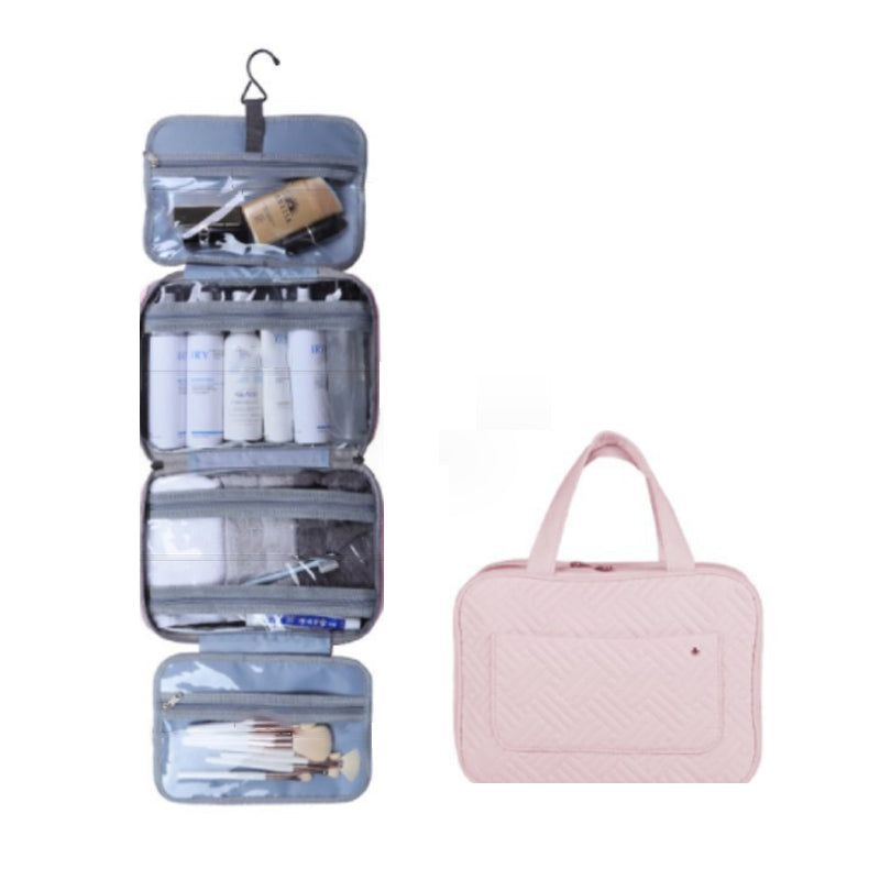 Hanging Toiletry Bag 4 Compartments & 360° Rotatable Hook