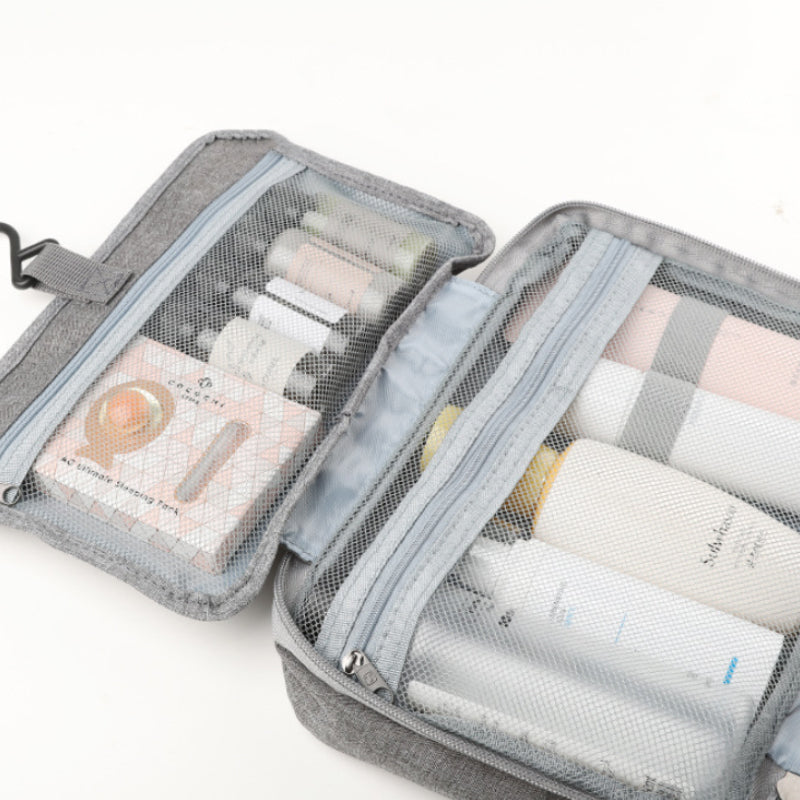 Hanging Toiletry Bag 4 Compartments & 360° Rotatable Hook