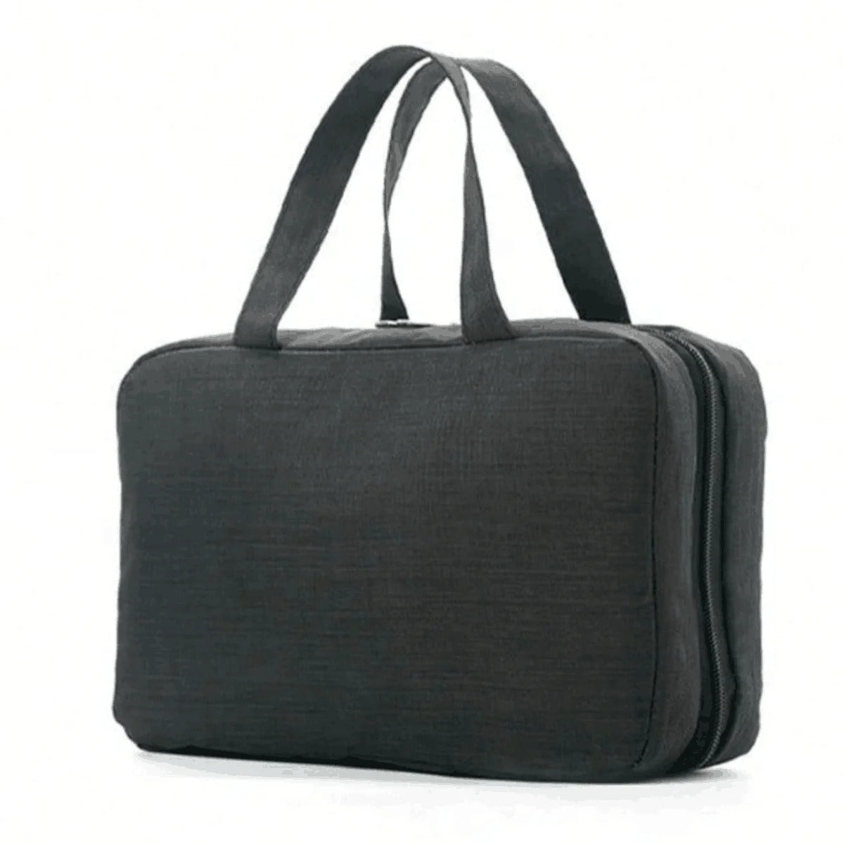 Hanging Toiletry Bag Waterproof Polyester Four Compartments Swivel Hook