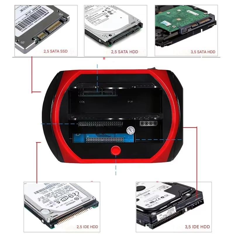 Hard Drive Docking Station IDE & SATA Plug-And-Play Backup
