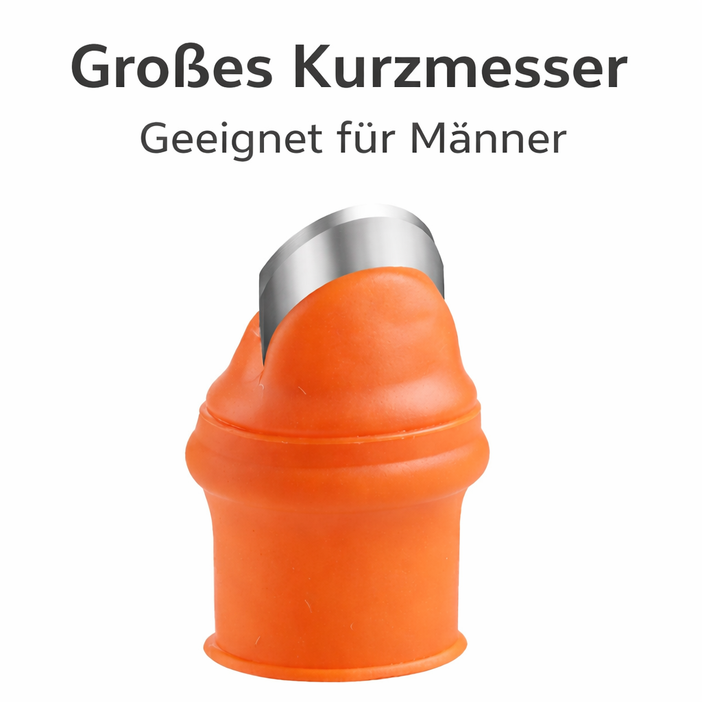 Harvesting Thumb Blades Curved Stainless Steel & Silicone Holder