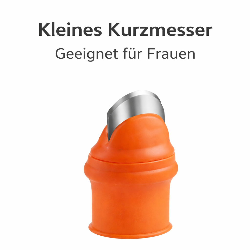 Harvesting Thumb Blades Curved Stainless Steel & Silicone Holder
