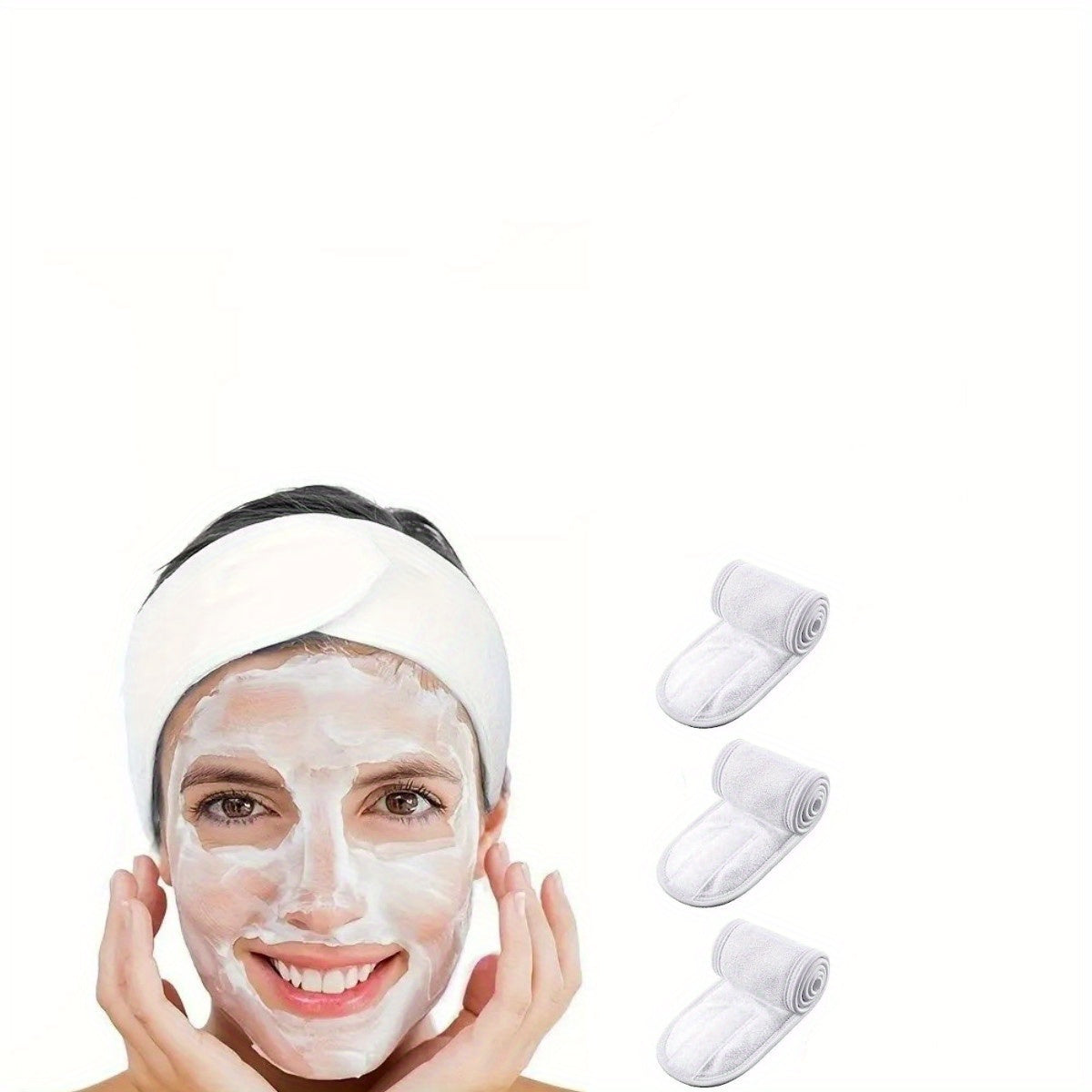 Headband Adjustable Velcro Fastener Non-Slip & Breathable Fabric