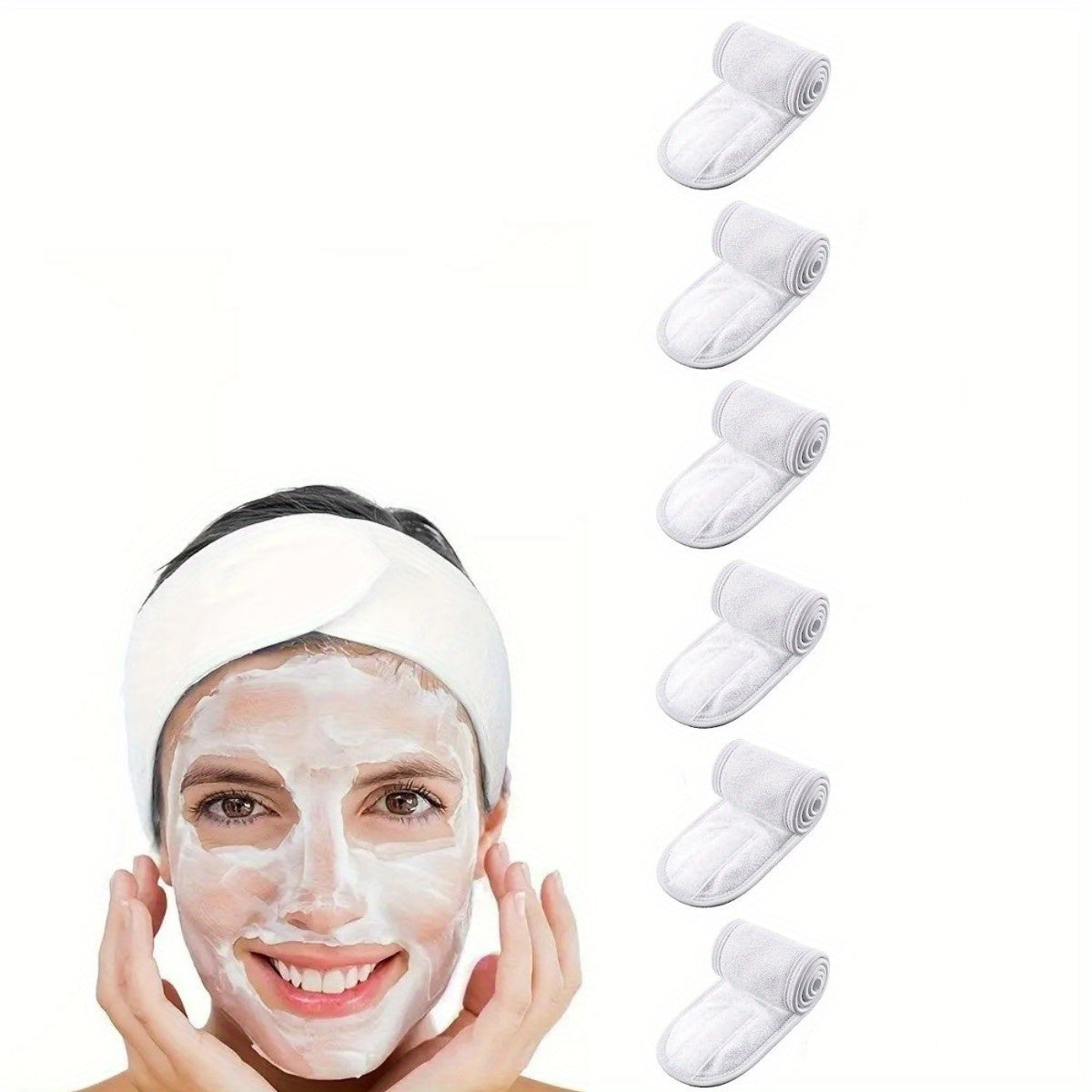 Headband Adjustable Velcro Fastener Non-Slip & Breathable Fabric