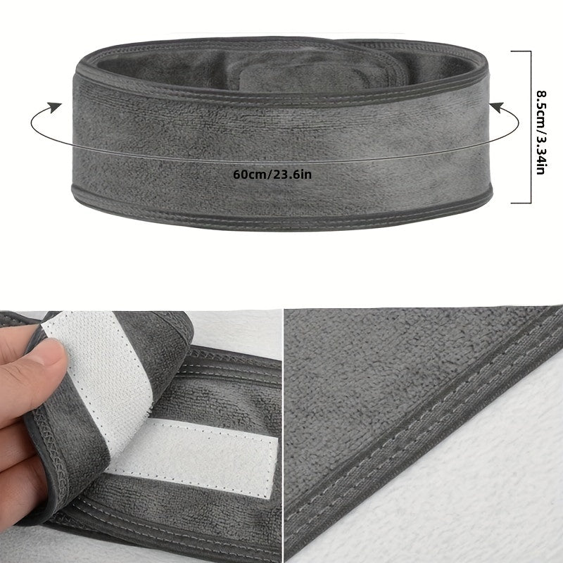 Headband Adjustable Velcro Fastener Non-Slip & Breathable Fabric