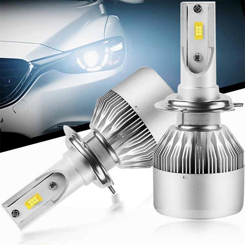 Headlight Bulb COB LED 8000 Lumens Active Cooling
