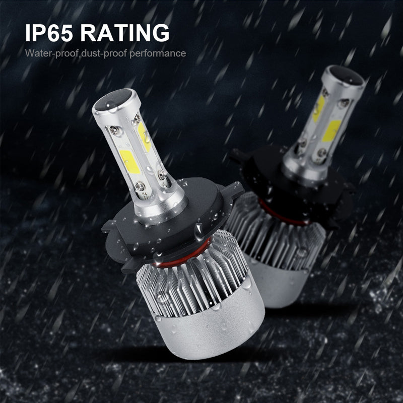 Headlight Bulb COB LED 8000 Lumens Active Cooling