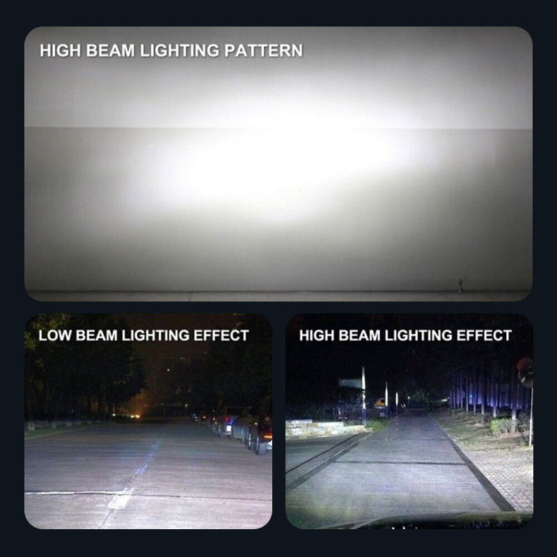 Headlight Bulb COB LED 8000 Lumens Active Cooling
