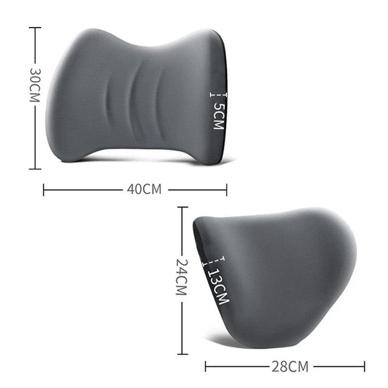 Headrest & Lumbar Set Ergonomic Memory Foam
