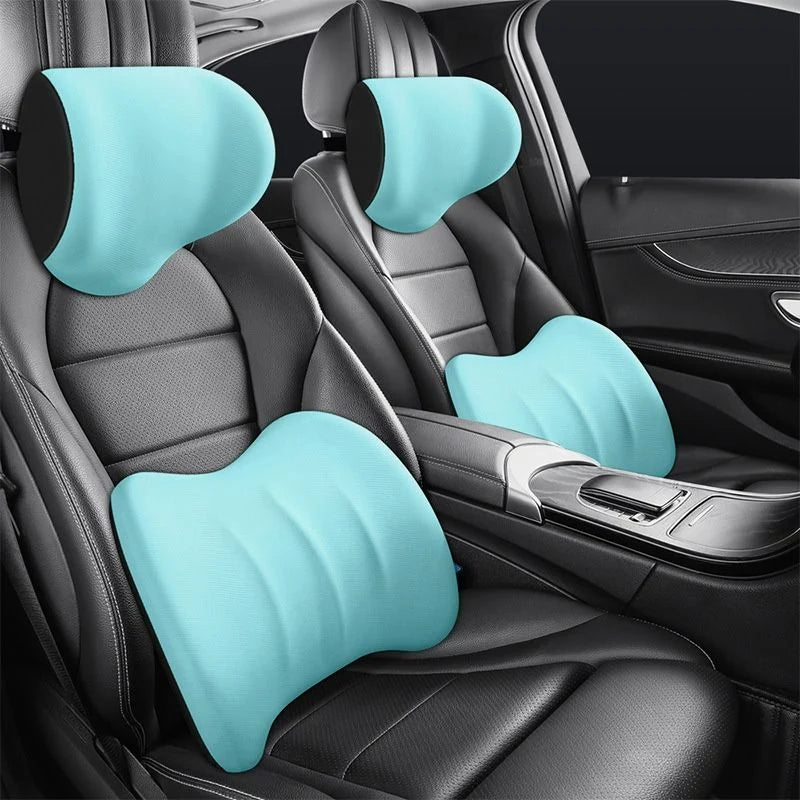 Headrest & Lumbar Set Ergonomic Memory Foam