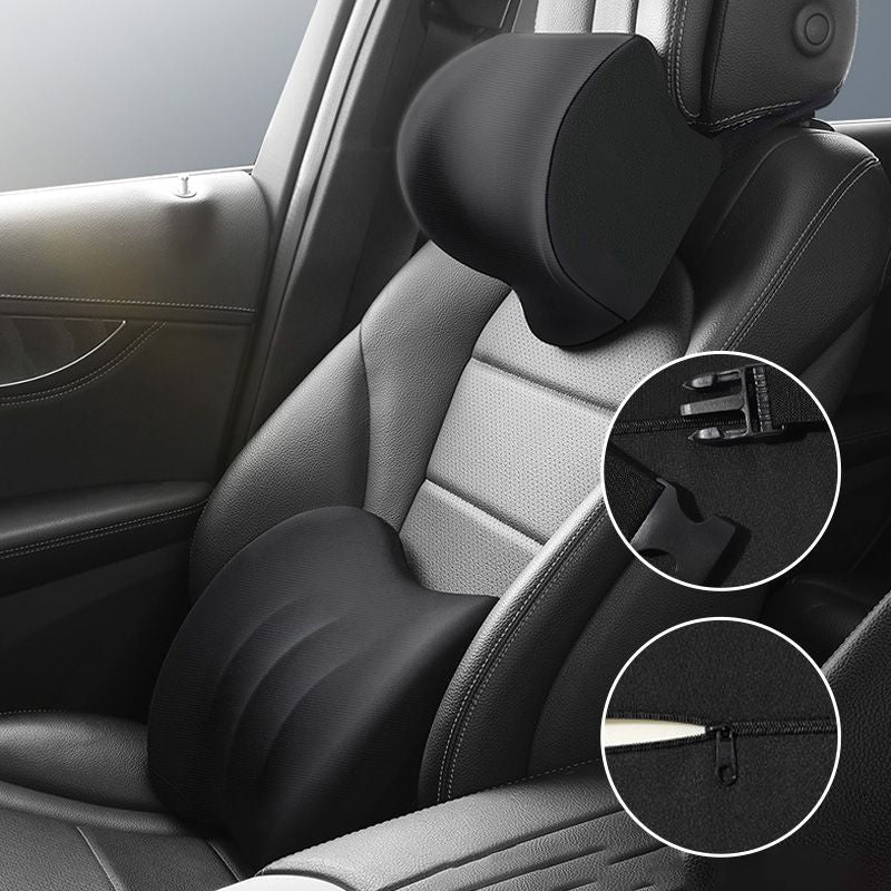 Headrest & Lumbar Set Ergonomic Memory Foam