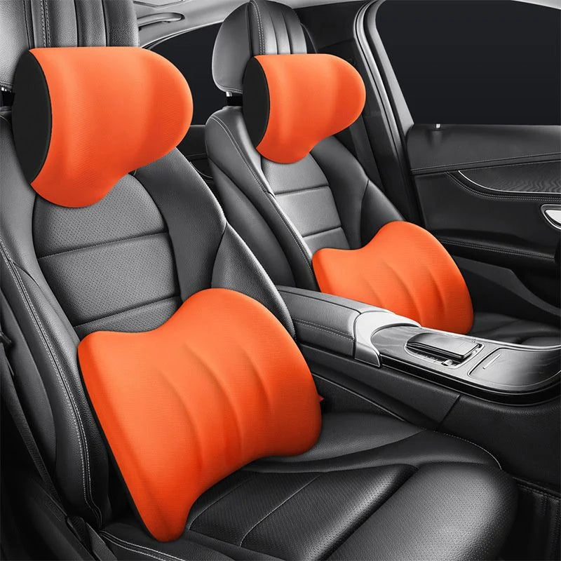 Headrest & Lumbar Set Ergonomic Memory Foam