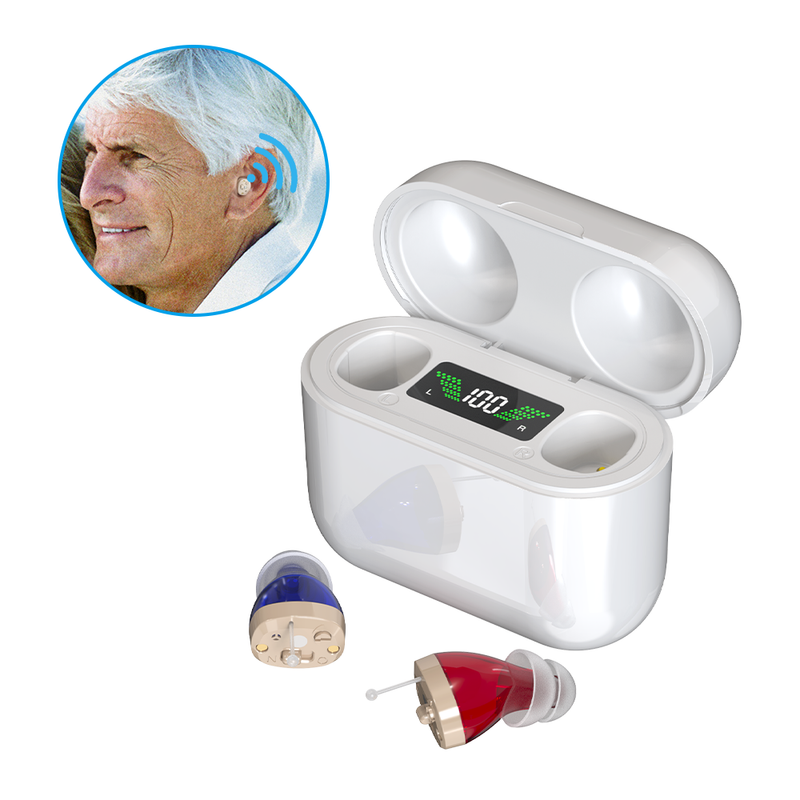 Hearing Aid Rechargeable Noise Reduction 20 Hour Battery