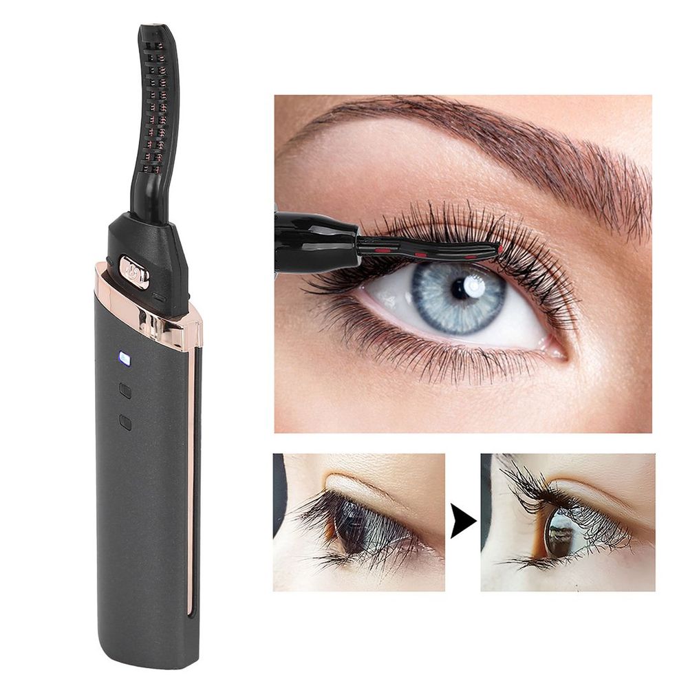 Heated Eyelash Curler USB Rechargeable LED Display