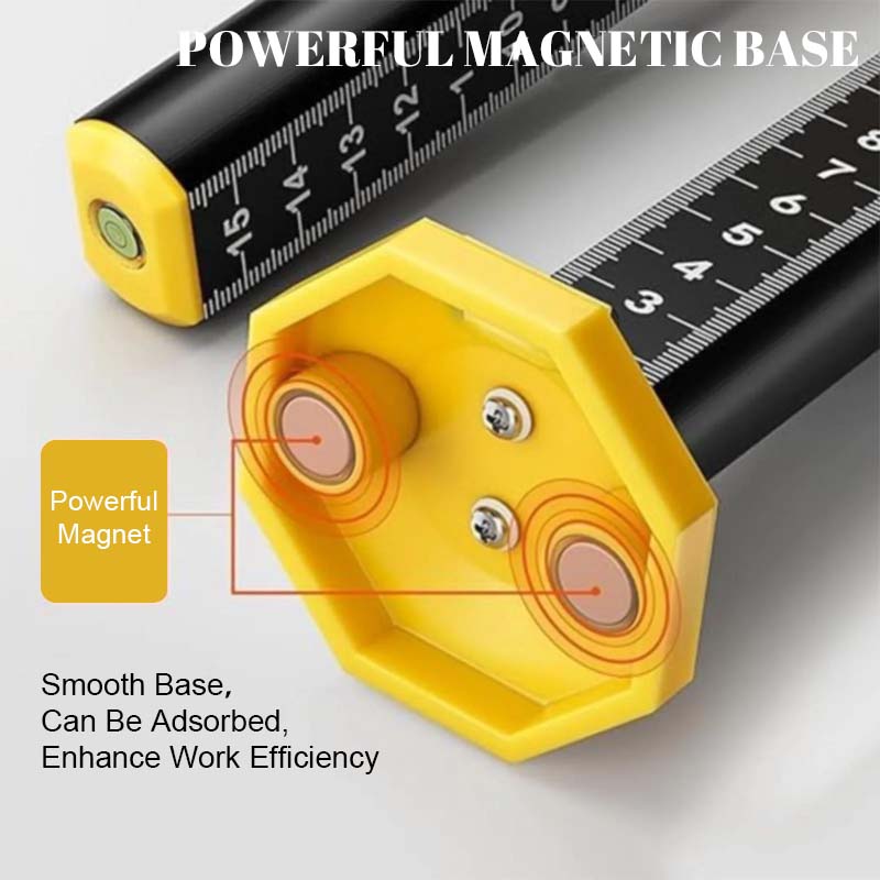 Height Gauge Aluminum Magnetic Base & Spirit Level