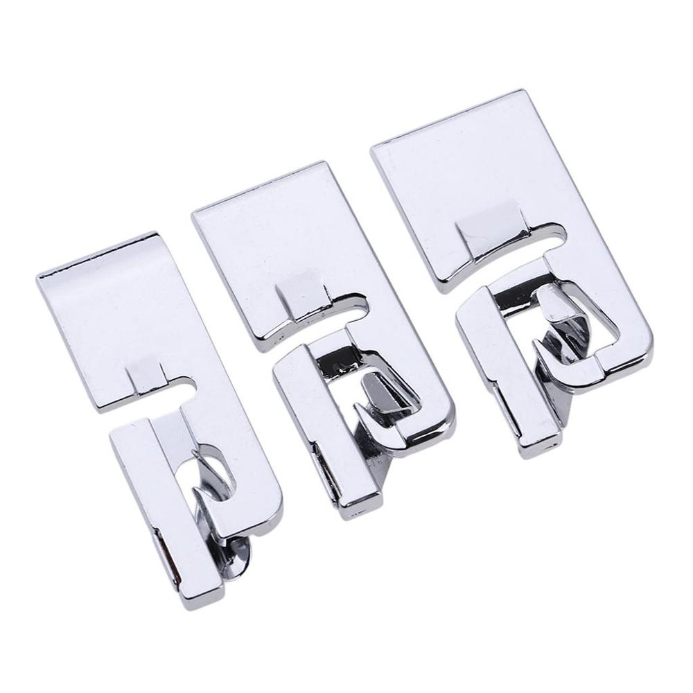 Hem Foot Set Self-Folding Stainless Steel 3-Piece