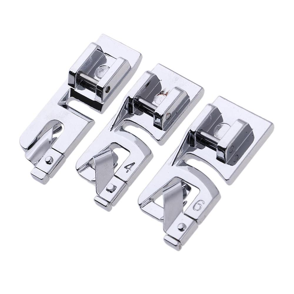 Hem Foot Set Self-Folding Stainless Steel 3-Piece