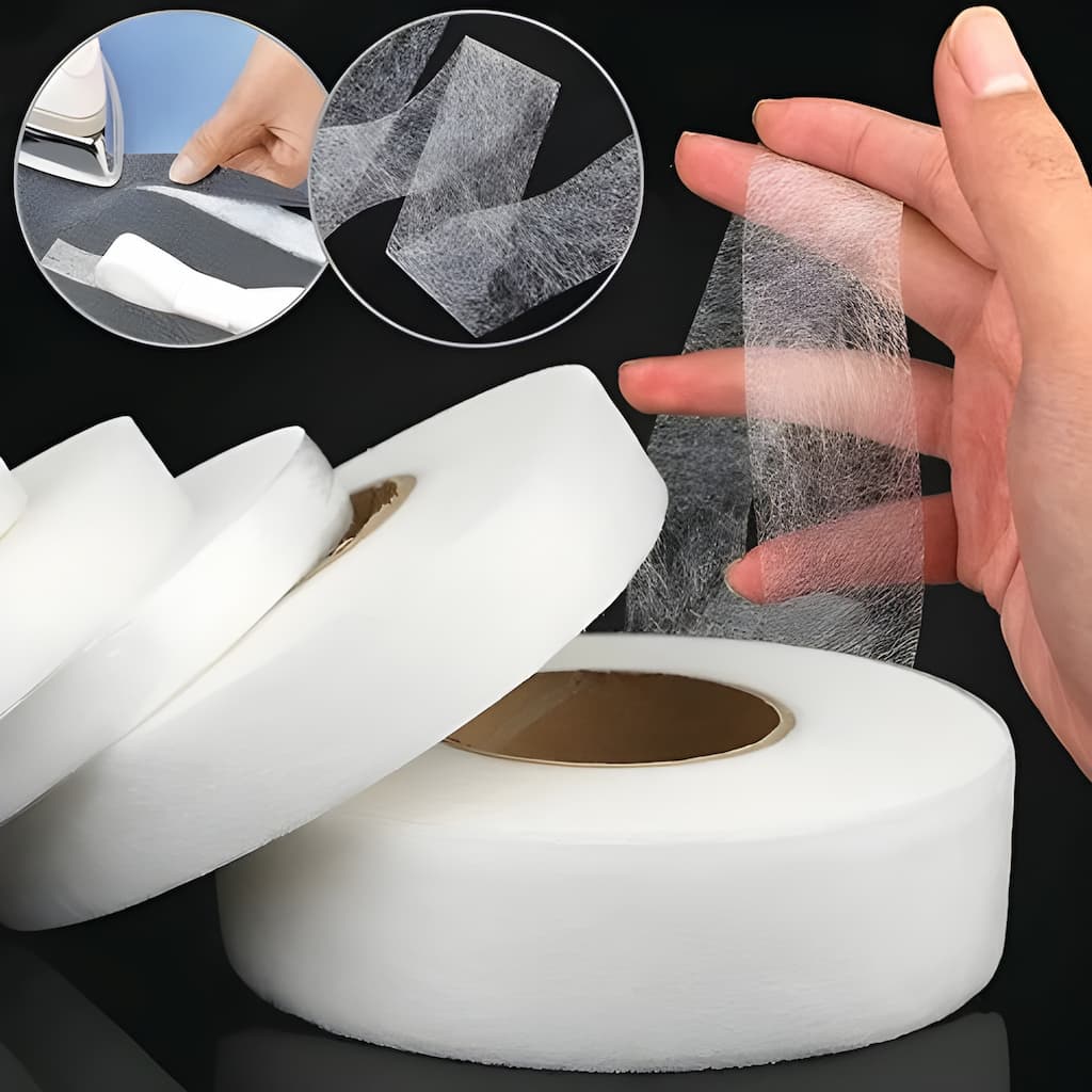 Hemming Tape Iron-On No-Sew Wash-Resistant 20m Roll