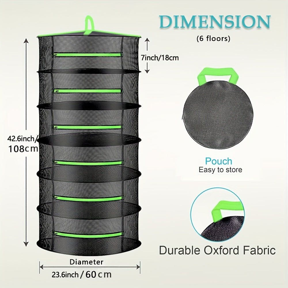 Herb & Seed Drying Rack Multi-Tier Foldable Breathable Mesh