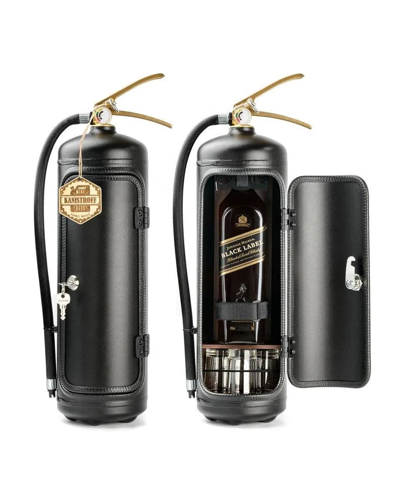 Hidden Bar Lockable Metal Fire Extinguisher Design