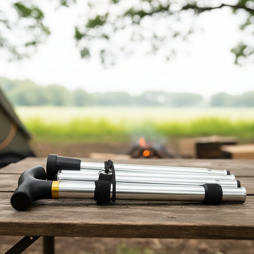 Hiking Pole Telescopic Adjustable Lightweight Aluminum Compact & Foldable
