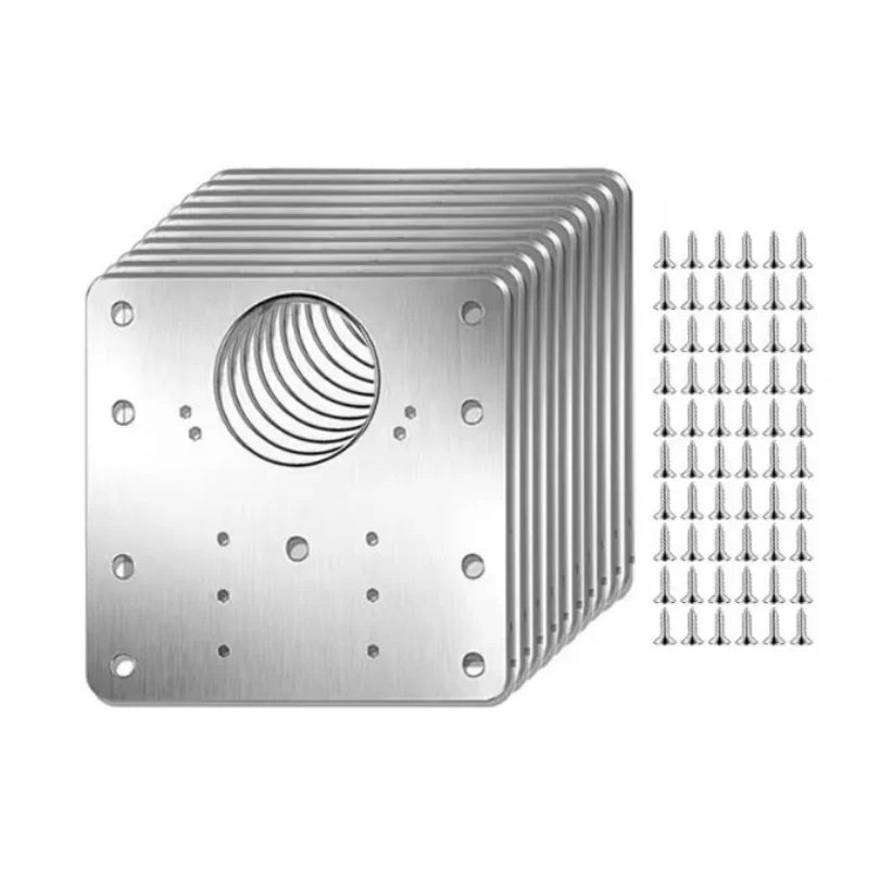 Hinge Repair Plate Stainless Steel Set of 10