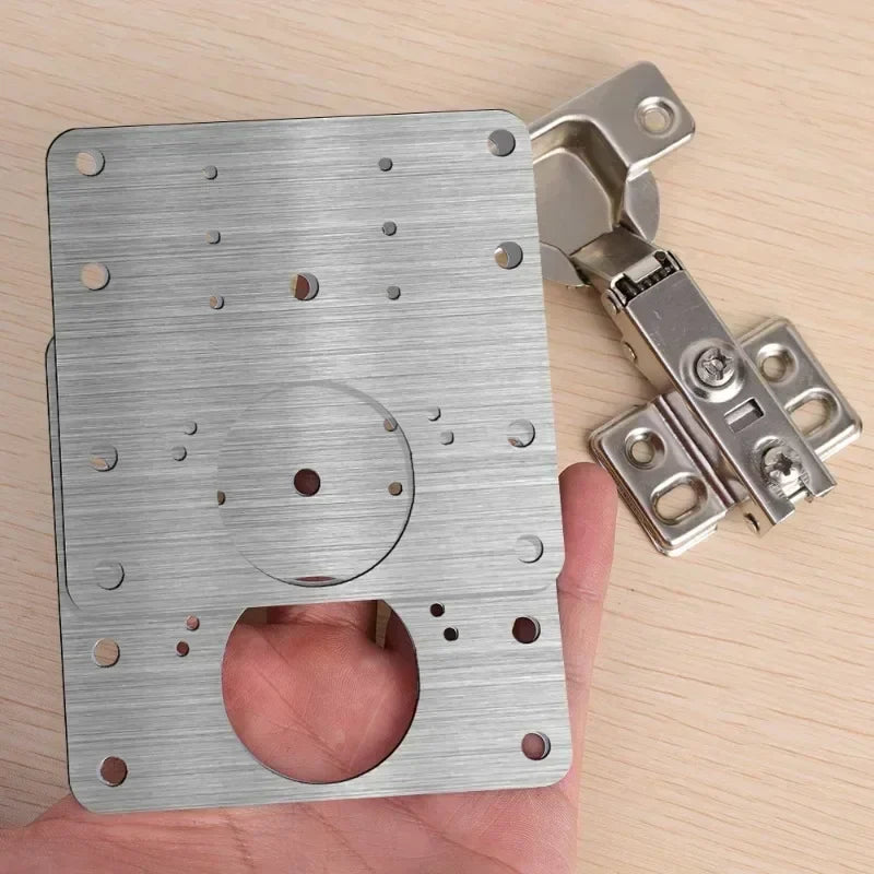 Hinge Repair Plate Stainless Steel Set of 10