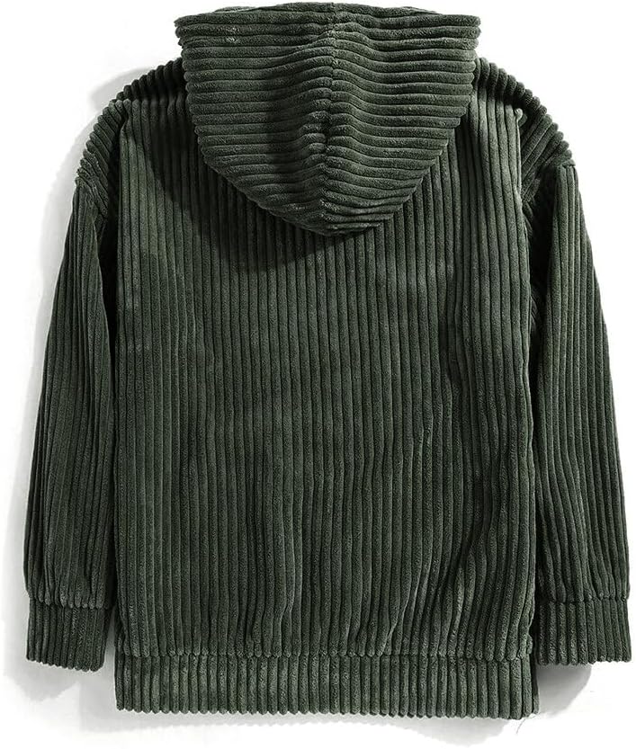 Hoodie Velour Stretch Corduroy Easy Care