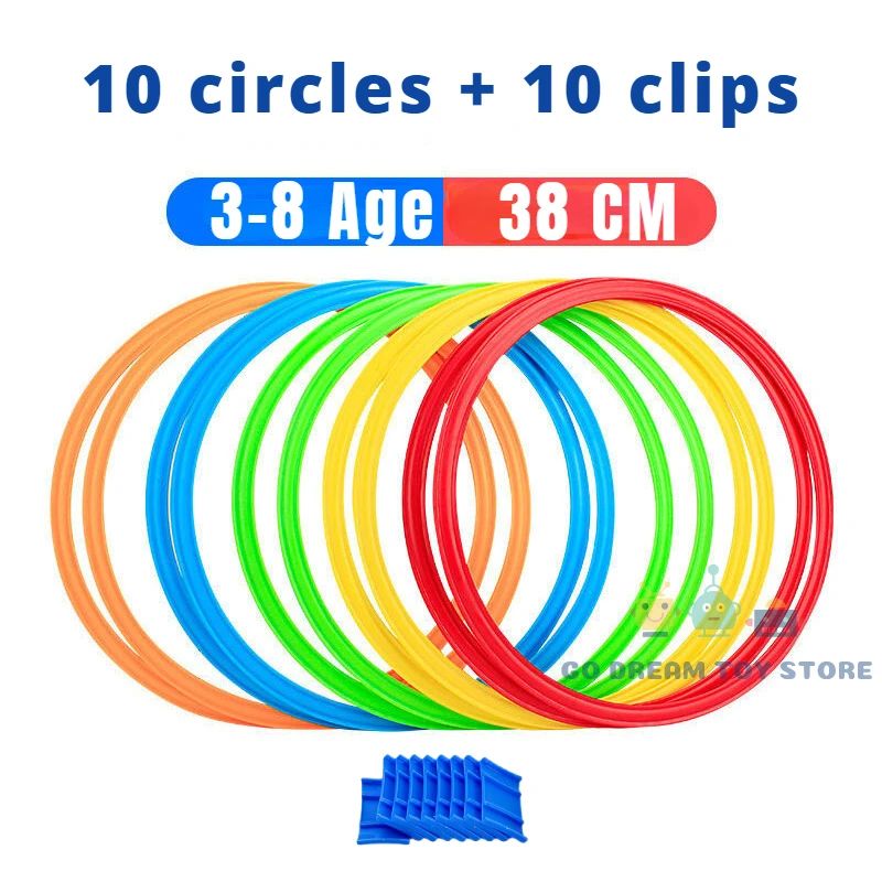 Hopping Ring Set Multicolor Connectable Set of 10