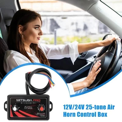 Horn Control Unit Dual Rotary 12/24V Compatible