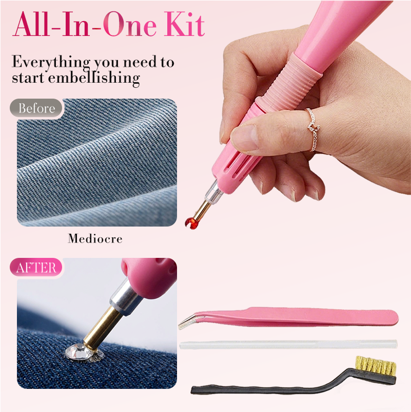 Hotfix Rhinestone Set Fast-Heating 7 Tips