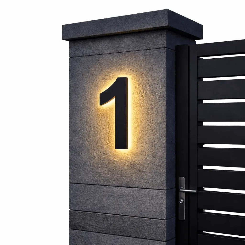 House Number Sign Backlit LED IP68 Waterproof