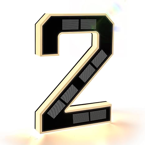 House Number Sign Solar Powered Automatic Dusk Sensor Weather Resistant