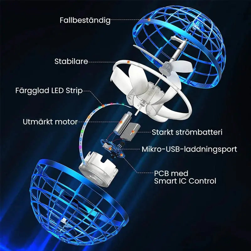 Hover Ball Touch-Free Hand Control USB Rechargeable